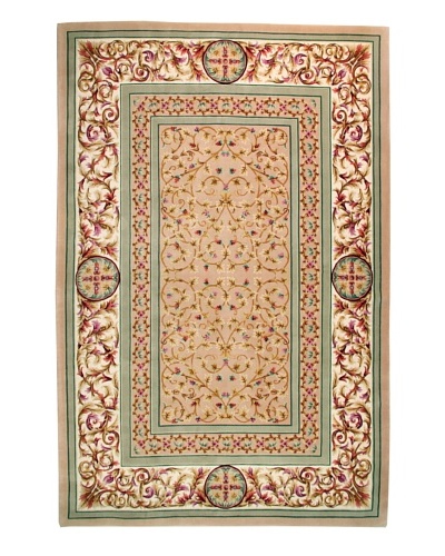 Roubini Palace Hand Knotted Wool & Silk Rug, Multi, 6' 7 x 9' 10