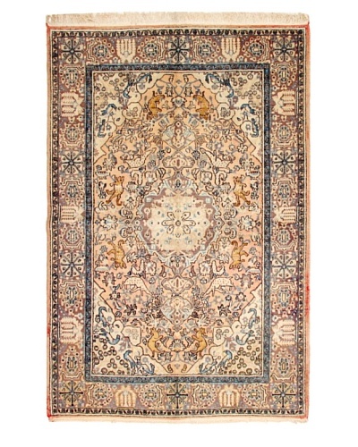 Roubini One of a Kind Old Kum with Silk Rug [Blue Multi]