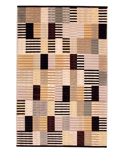 Roubini Metropolis Hand Knotted Wool Rug, Multi, 4' 8 x 7' 3