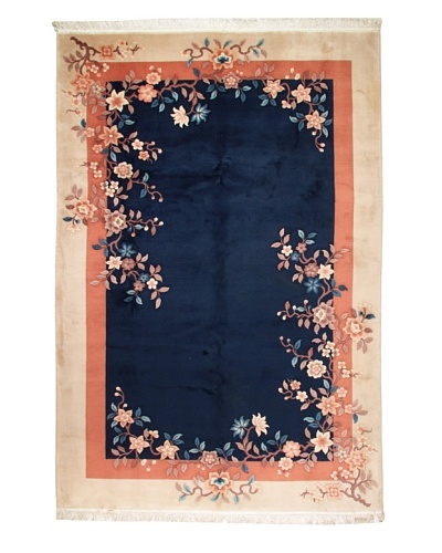 Roubini Chinese Art Deco Wool Rug [Blue]