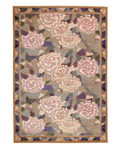 Roubini Mosaic Garden Hand Knotted Wool Rug, Multi, 6' x 9'