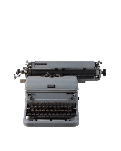 Royal Vintage Typewriter, Grey