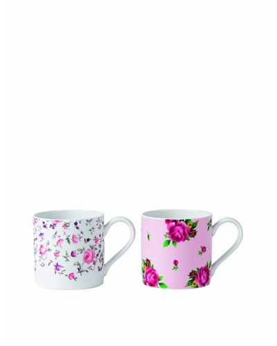 Royal Albert New Country Roses Mug, Set of 2 Rose Confetti/Pink