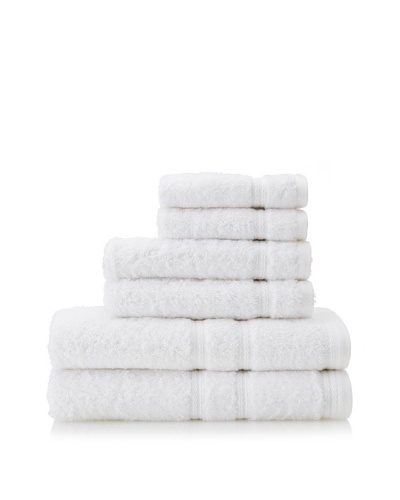 Royalty by Victoria House 6-Piece Bath Towel Set, White