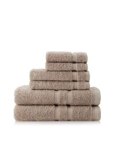 Royalty by Victoria House 6-Piece Bath Towel Set, Flax
