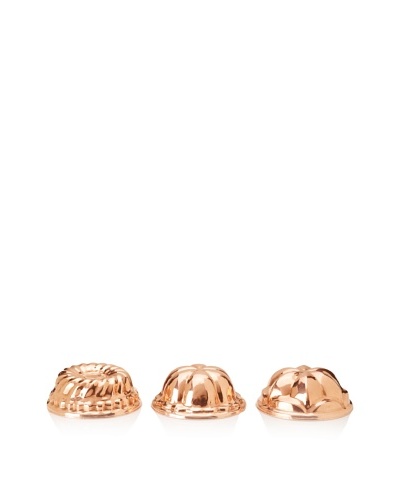 Ruffoni Stampi Collection Copper 3-Piece Round Mold Set