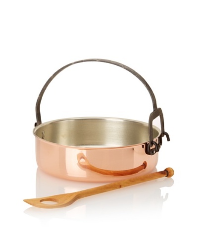Ruffoni Protagonista Collection Copper 10.25 Risotto Dish with Curved Handle & SpoonAs You See