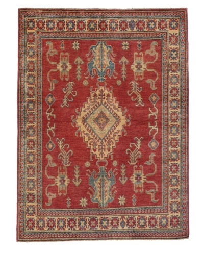 Rug Republic One Of A Kind Pakistani Kazak Rug, Red/Blue/Antique Ivory/Multi, 4' x 5' 4As You See