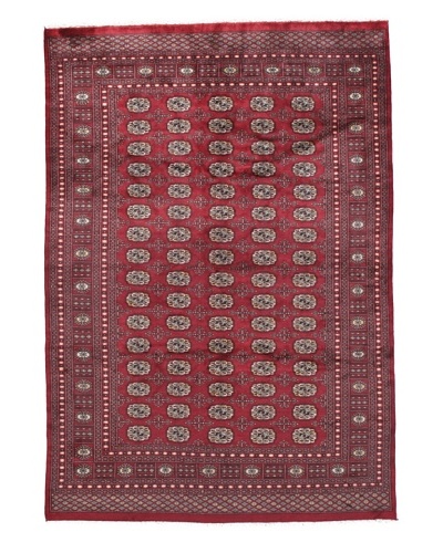 Rug Republic One Of A Kind Bokhara Hand Knotted Rug, Bokhara Red/Multi, 6' x 8' 1As You See
