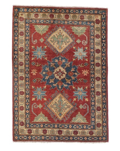 Rug Republic One Of A Kind Pakistani Kazak Rug, Red/Blue/Antique Ivory/Multi, 4' 2 x 5' 1As You See