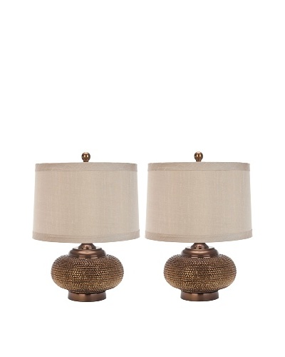 Safavieh Set of 2 Alexis Bead-Base Table Lamps, GoldAs You See