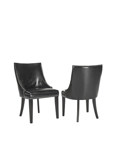 Safavieh Set of 2 Afton Side Chairs, Black