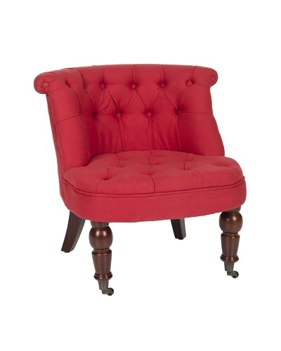 Safavieh Carlin Tufted Chair, Cranberry