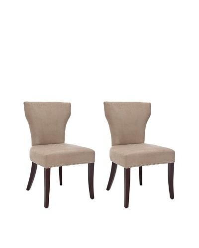 Safavieh Set of 2 Ryan Side Chairs, Wheat