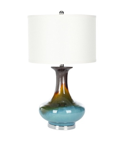 Safavieh Georgia Table Lamp, Silver/Blue