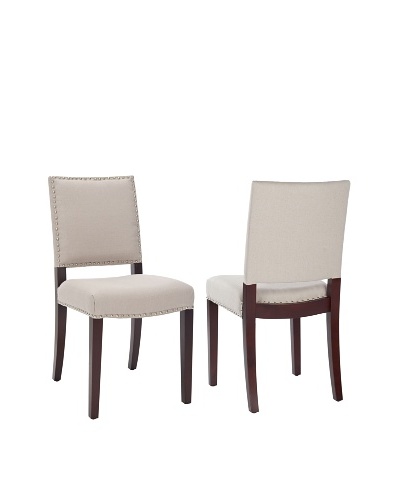 Set of 2 James Side Chairs, Taupe