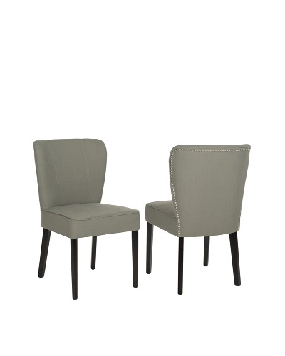 Safavieh Set of 2 Clifford Side Chairs, Sea Mist