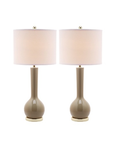 Safavieh Set of 2 Mae Long-Neck Ceramic Table Lamps