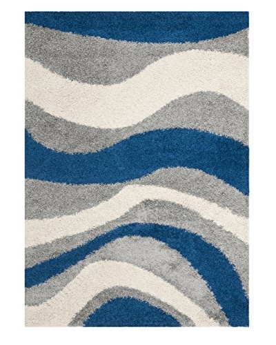 Safavieh Art Shag Rug, Blue/Grey, 6' x 9'