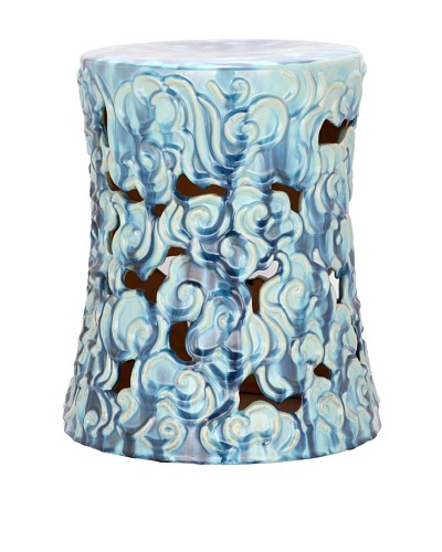 Safavieh Glazed Ceramic Garden Stool, Blue