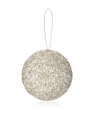 Sage & Co. Glittered Beaded Ball Ornament