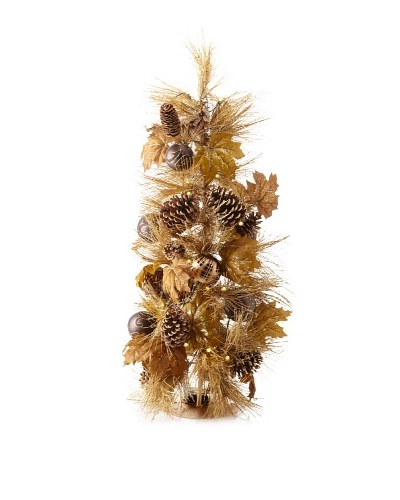 Sage & Co. Pinecone/Pine/Ornament Tree with Lights