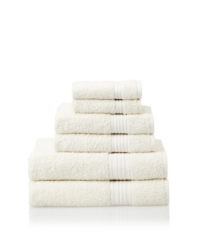 Savannah by Chortex 6-Piece Bath Towel Set, Cream