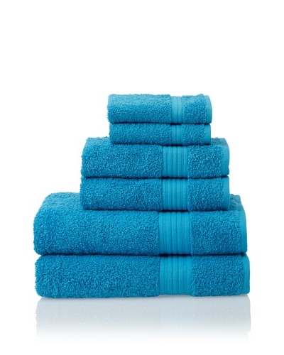Savannah by Chortex 6 Piece Towel Set, Kingfisher Blue