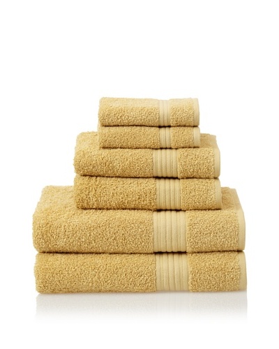 Savannah by Chortex 6 Piece Towel Set, Mustard