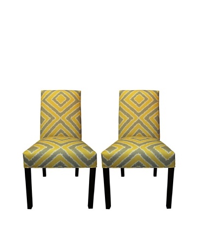 Sole Designs Straight Back Pair of Dining Chairs, Nouveau Dijon