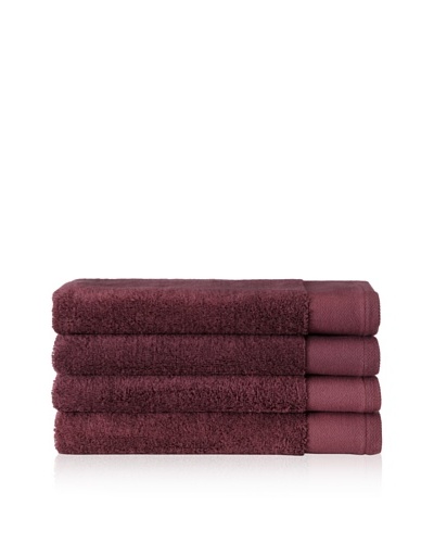 Schlossberg Set of 4 Interio Hand Towels, Aubergine