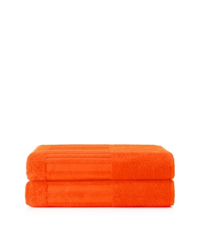 Schlossberg Sensitive 2 Piece Bath Sheet Set, Mandarine