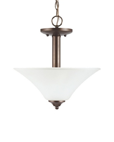 Sea Gull Lighting Holman 2-Light Semi-Flush, Bell Metal Bronze