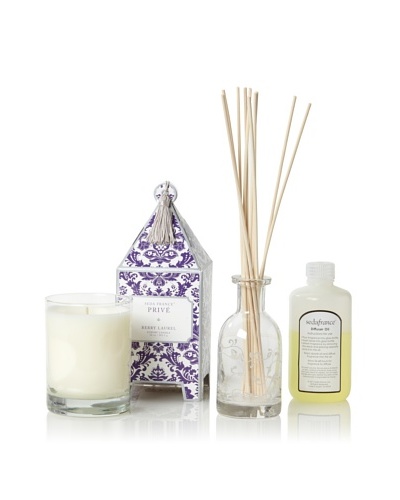 Seda France Privé Pagoda Candle and Diffuser Set, Berry Laurel