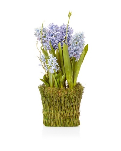 Winward Faux Hyacinth Twig Basket, Multi