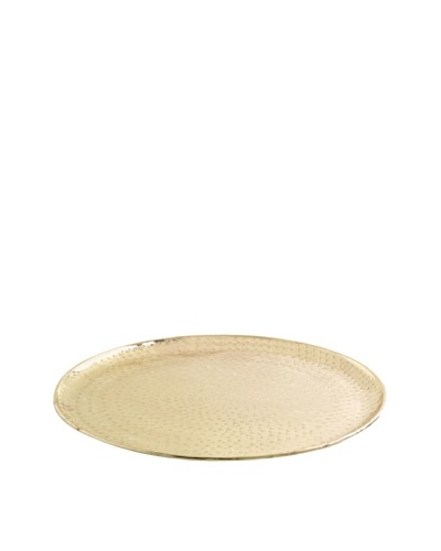 Shiraleah Large Riad Platter, Brass