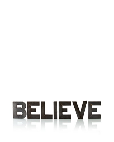 Shiraleah Believe Recycled Tin Display Letters
