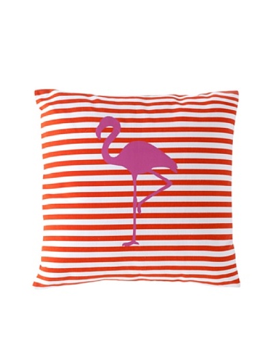 Shiraleah Miami Flamingo Pillow, Orange