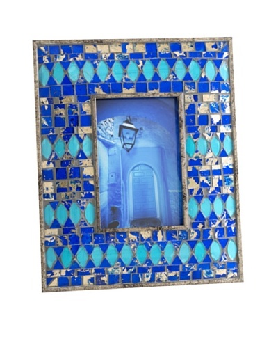 Shiraleah Ben Cobalt Mosaic 4 x 6 Picture Frame
