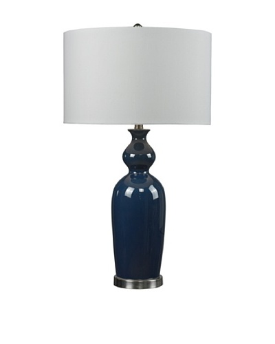 HGTV Home Blue Ceramic Table Lamp