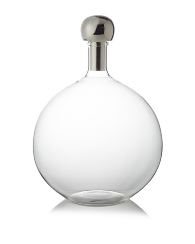 Sidney Marcus Mouth-Blown Glass Decanter, Ball Top