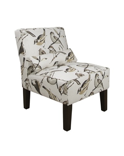 Skyline Armless Chair, Bird Watcher Charcoal
