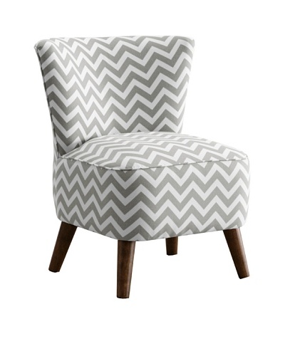 Skyline Furniture Modern Chair, Zig Zag Ash-White