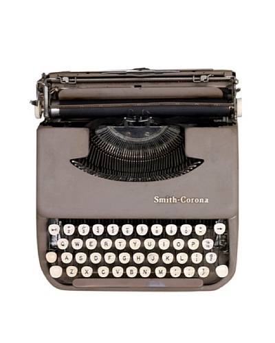 Smith Corona Vintage Typewriter, Tan