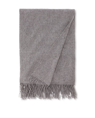 Sofia Cashmere Fringed Woven Throw, Heather Grey, 56 x 66