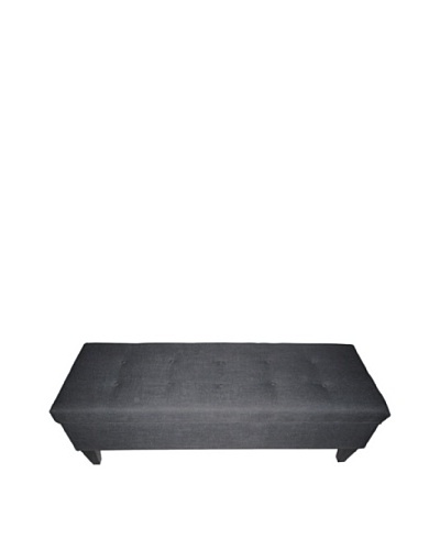 Sole Designs Brooke Loft Button-Tufted Storage Bench, CharcoalAs You See