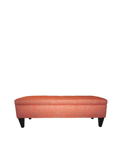 Sole Designs Brooke Button-Tufted Storage Bench, Greece Atomic