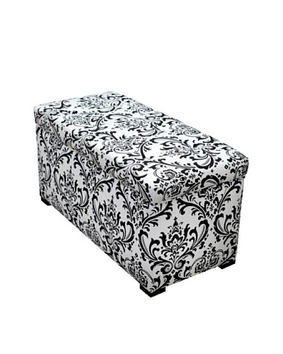 Sole Designs Angela Traditions Storage Trunk, Black/WhiteAs You See