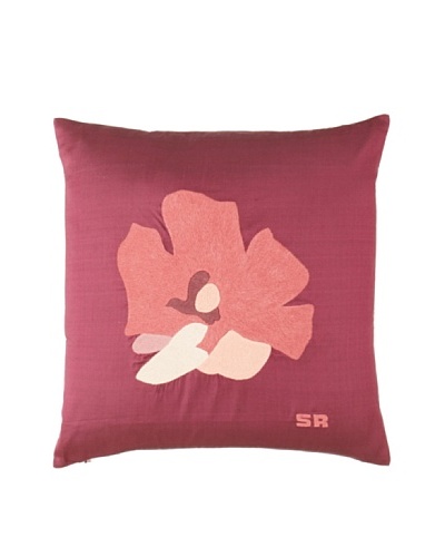 Sonia Rykiel Luxure Decorative Pillow, Bordeaux, 14 x 14