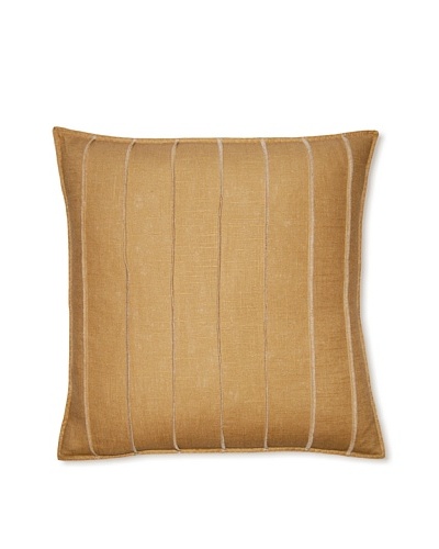 Square Feathers Gold Bands Square Pillow